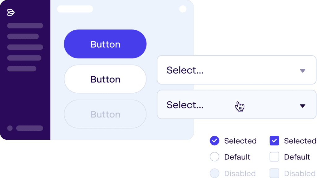Design systems components with on-brand design