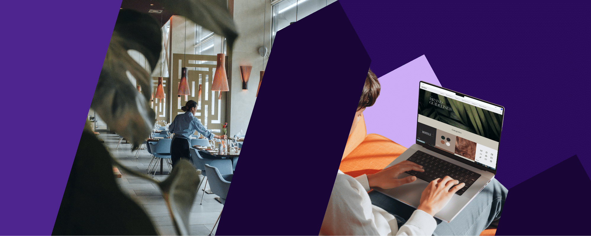 Franchise marketing workflow with a branded portal helping local teams access approved brand guidelines and assets.